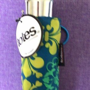 Totes Signature 38" Coverage Never Wet Umbrella NWT